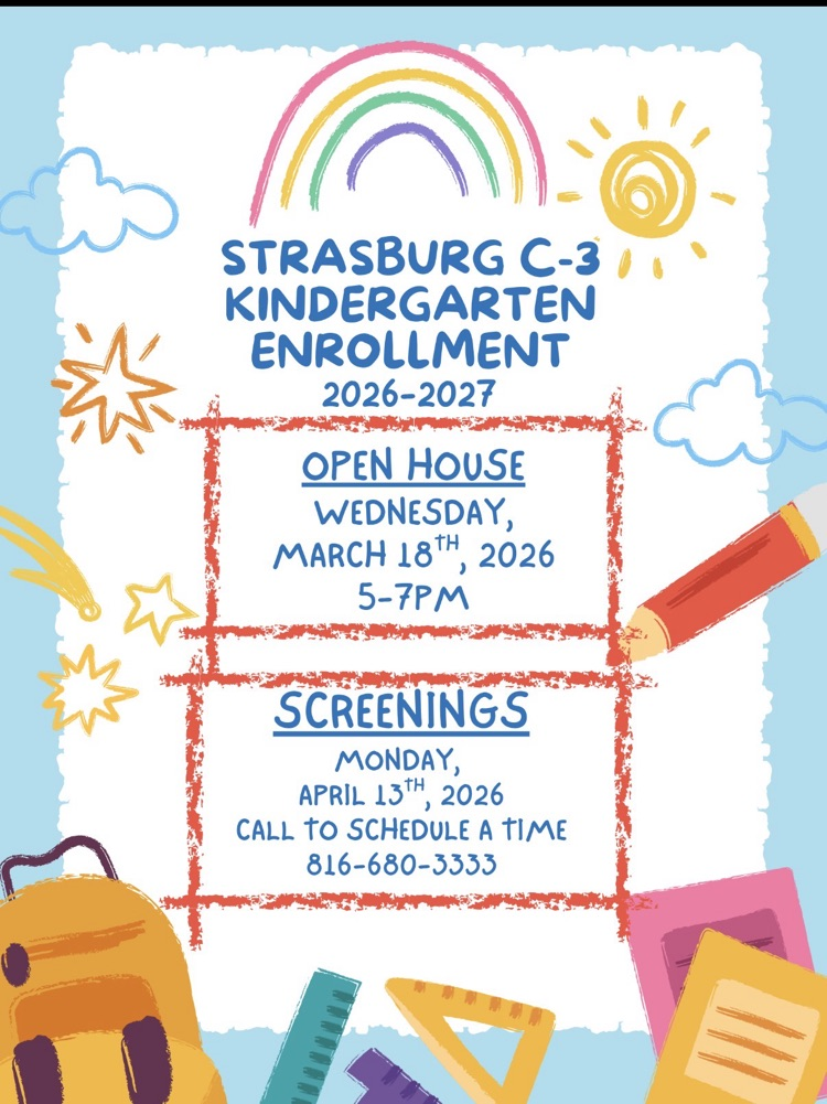 2026-2027 Strasburg Kindergarten Info