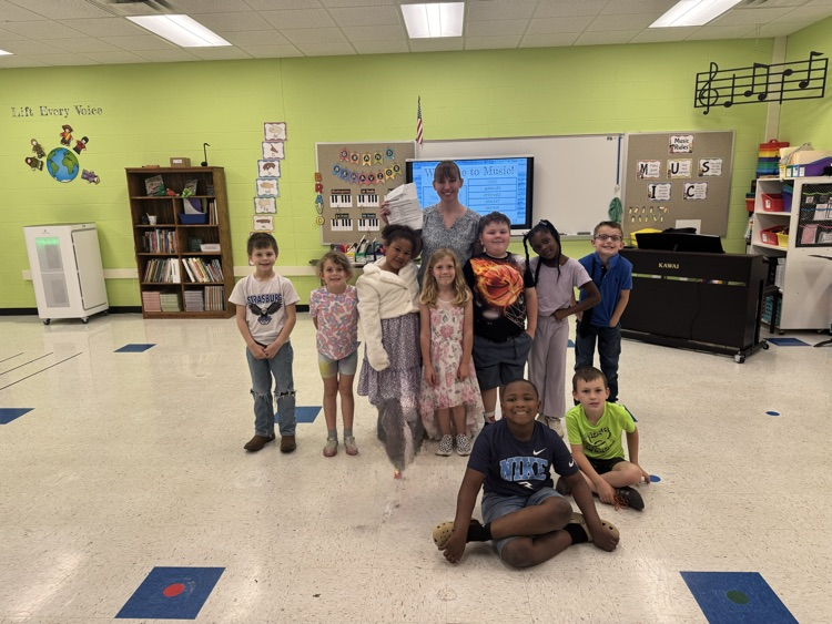 1st grade student with Ms. Campbell