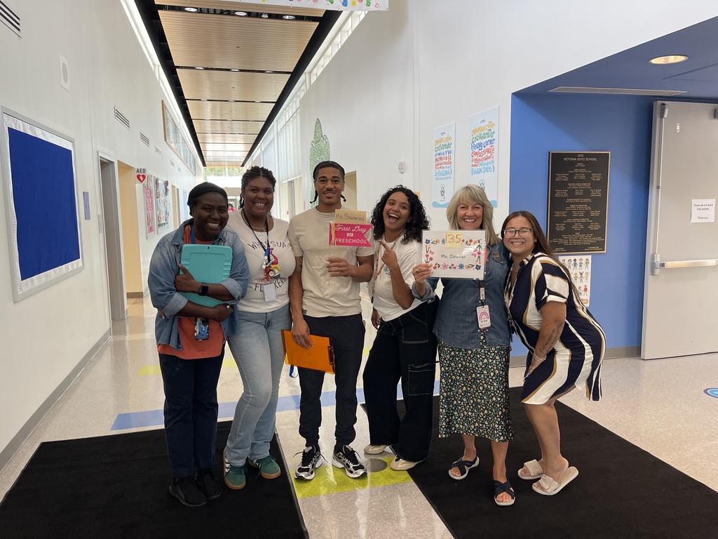 Victoria Soto staff members were so excited to welcome our children to school!