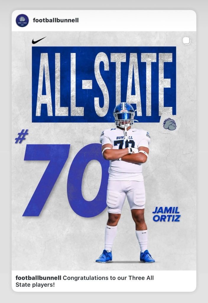 Congratulations to these Bunnell Student Athletes!!!