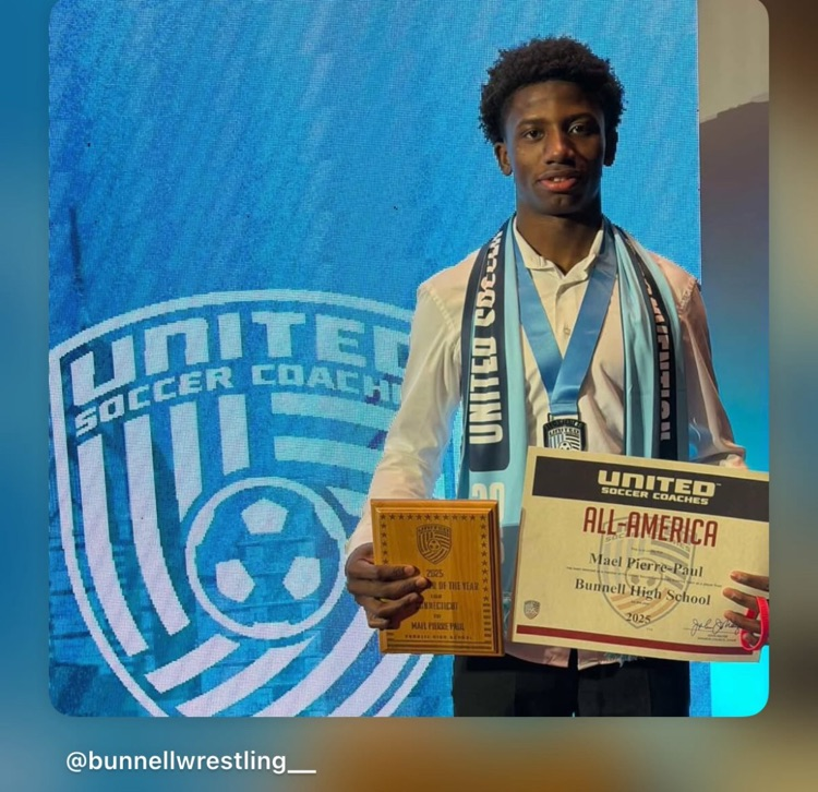 Bunnell Soccer Star earns All American!