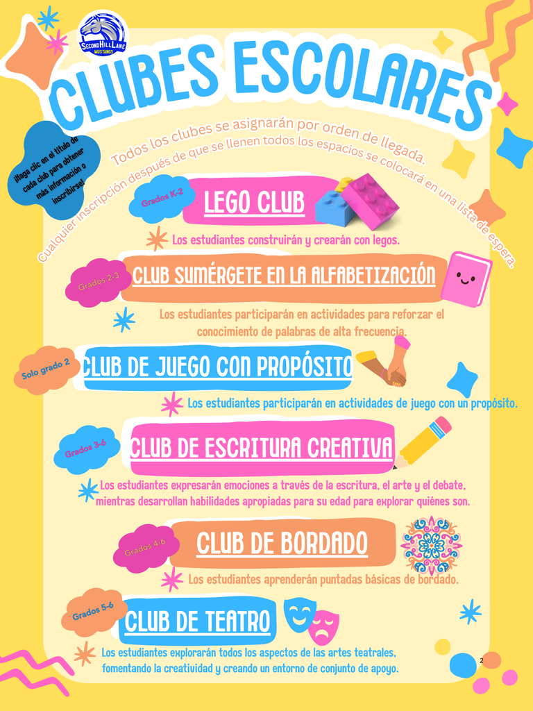After school clubs (spanish)