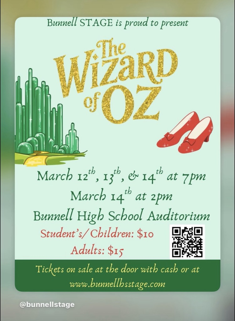 Bunnell STAGE “The Wizard of Oz!"
