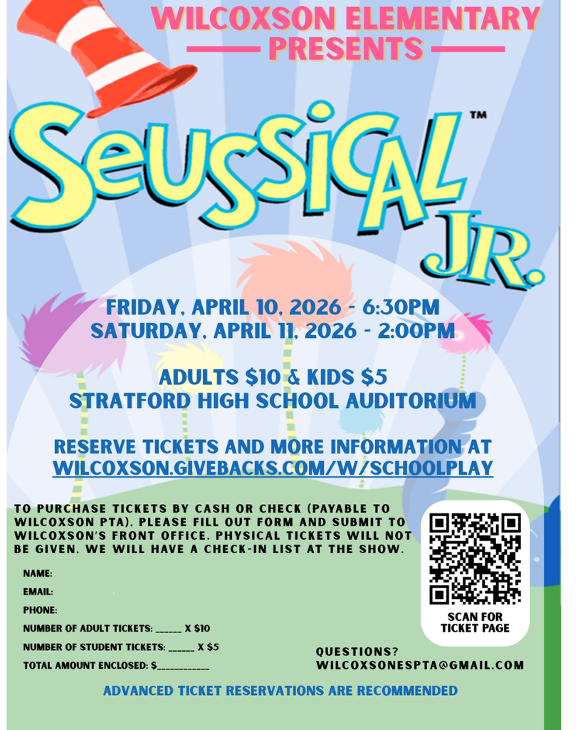 Wilcoxson Elementary Presents Seussical Jr.