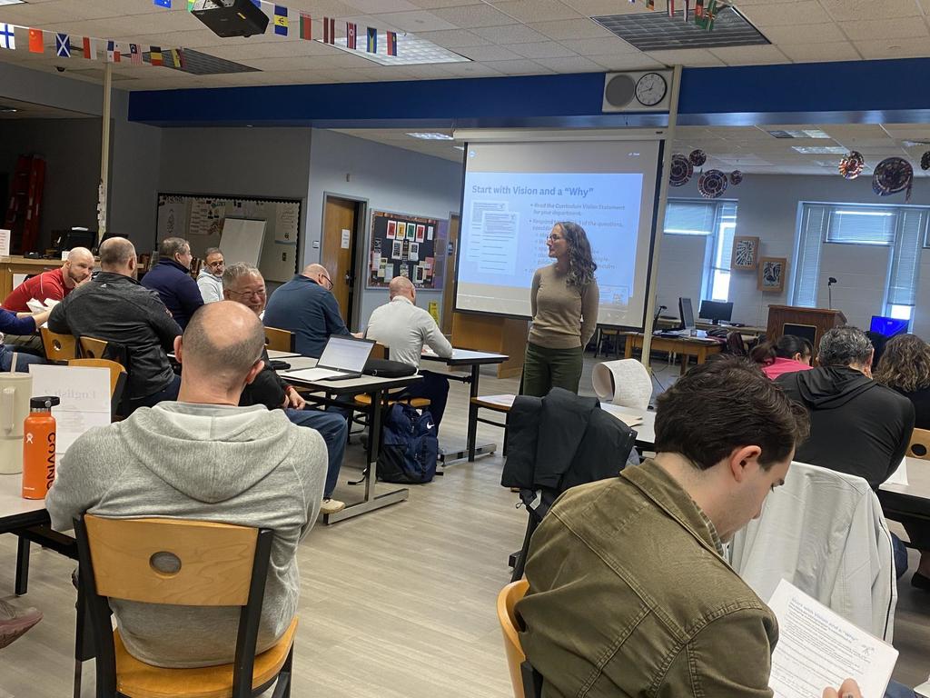 Stratford High School Humanities Department recently engaged in professional development 