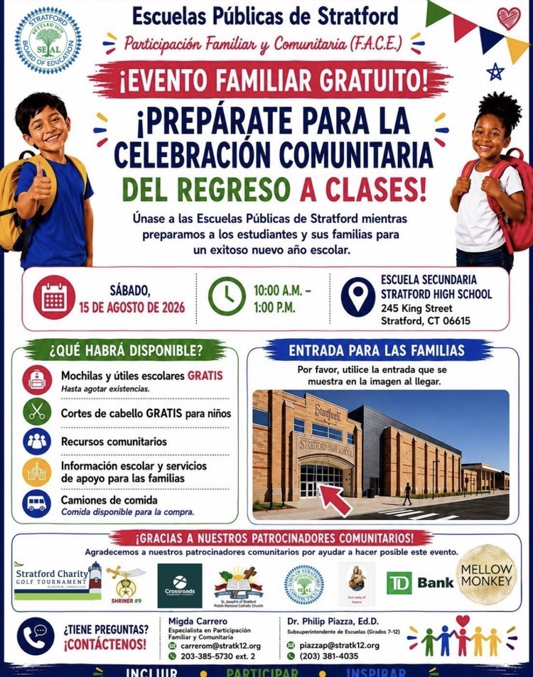¡Celebración Comunitaria de Regreso a Clases de SPS!