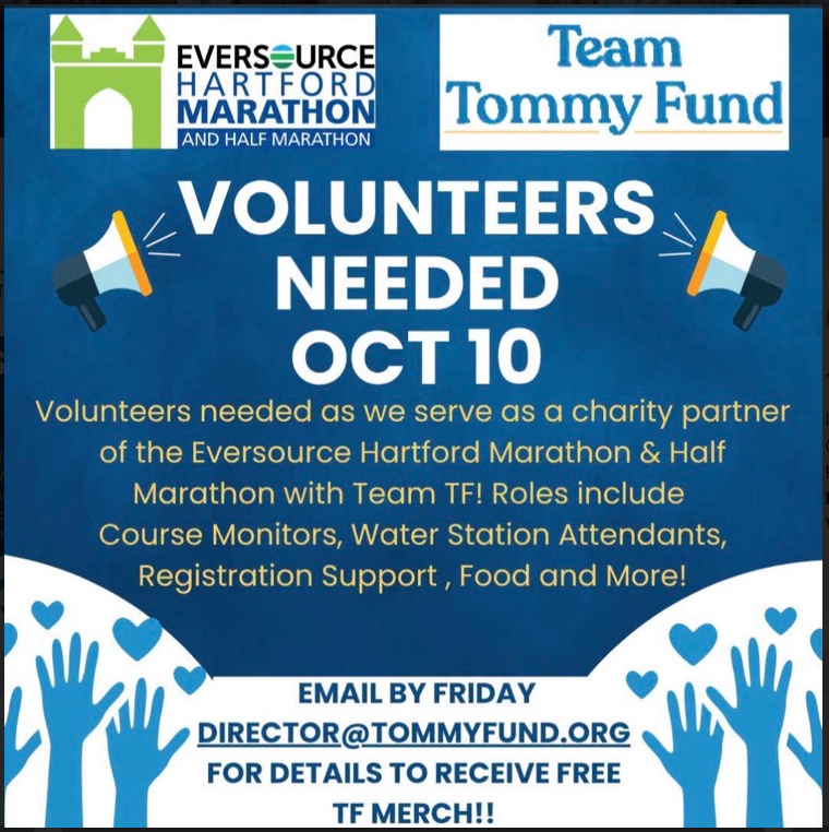 Volunteers Needed as we serve as a charity partner