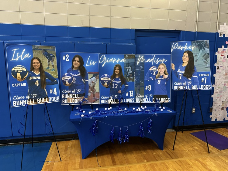 Bunnell Girls Volleyball Senior Night 2026!