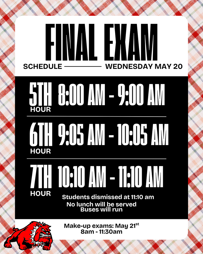 Final Exam Schedule 