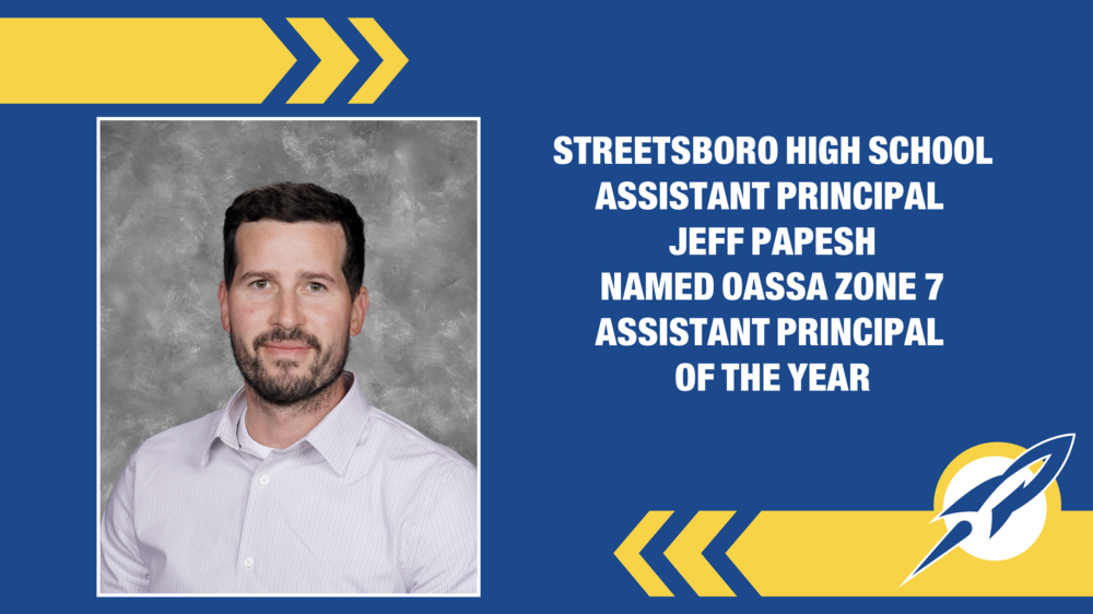 Streetsboro High School Assistant Principal Named OASSA Zone 7 Assistant Principal of the Year