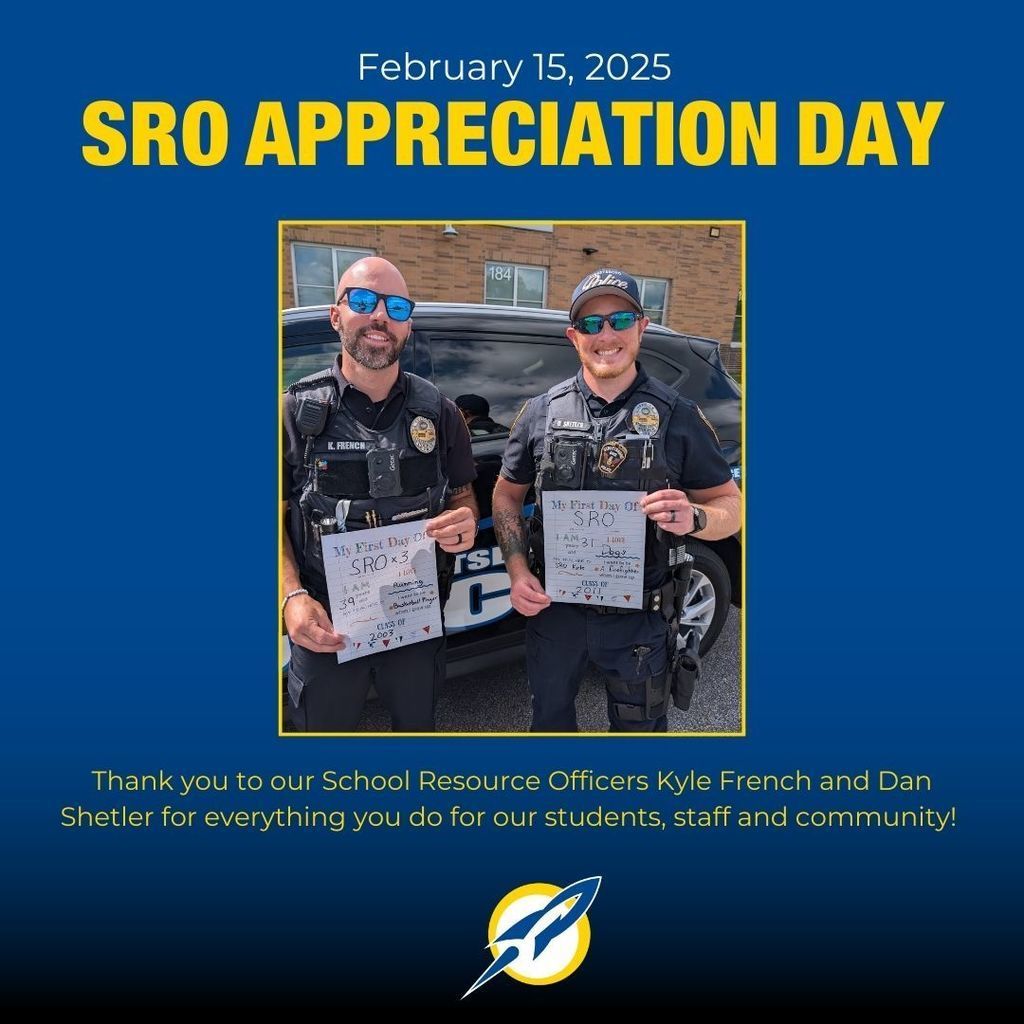 SRO APPRECIATION DAY - OFFICERS SMILING FOR PHOTO