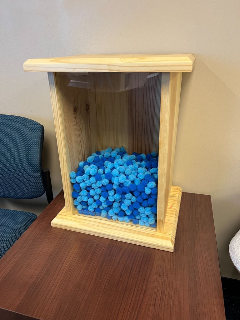 When SES students make great choices, they can earn pom poms as a school.  We collect them and, once the container is filled, we celebrate!  We are well on our way toward our next PAX Party! 