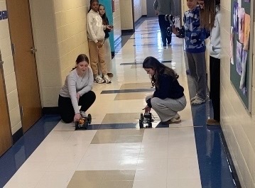 Our 8th grade STEM students designed, built, and raced their own robot dragsters, exploring how gear ratios impact speed and torque along the way! The competition was fierce, and the engineering was impressive. Congrats to our race champions for taking the win!