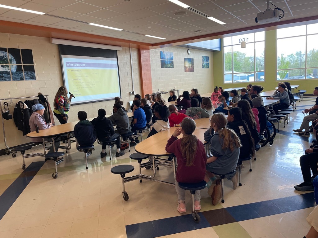 5th graders visited Streetsboro Middle School for transition day! Students toured the building, heard from staff and student leaders, and got a head start on feeling confident and excited about 6th grade.