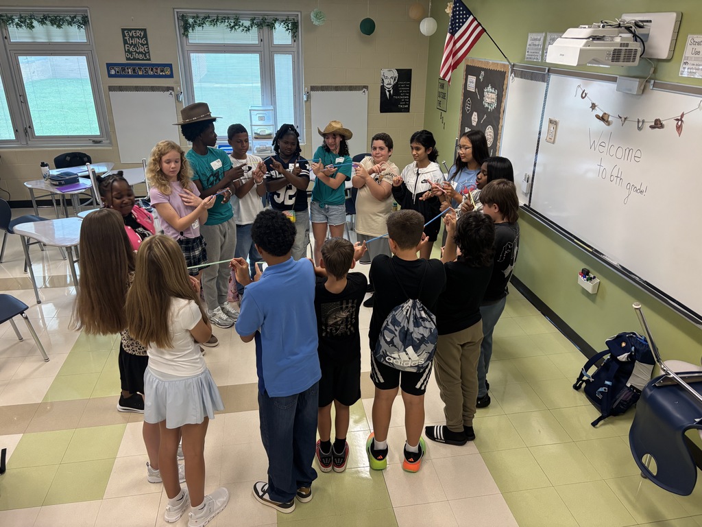 sms web leaders today with the 6th graders