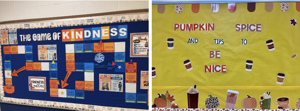 HDI is focusing on kindness as the new school year gets underway! Ms. Shendy and Mrs. Novotny created hallway bulletin boards to inspire students with examples of how to show kindness every day during the month of September! 