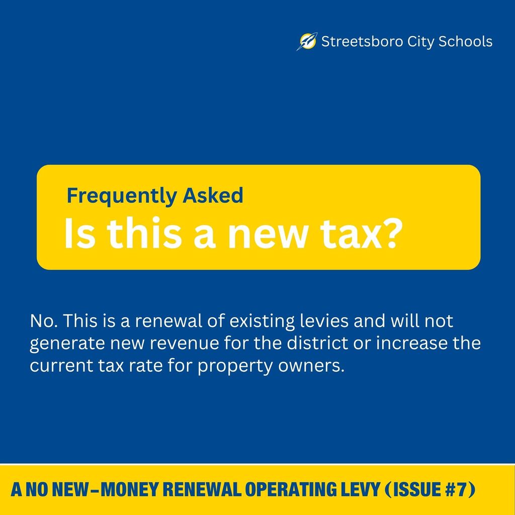 Is this a new tax? No. This is a renewal of existing levies and will not generate new revenue for the district or increase the current tax rate for property owners. https://www.scsrockets.org/article/3108833