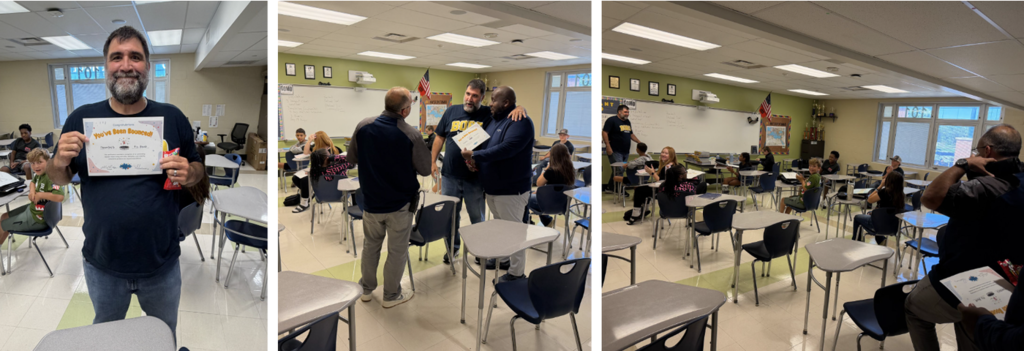 Mr. Brock is officially BOUNCED! 🎉  He's the first Streetsboro Middle School staff member of the year to earn this recognition for his hard work, dedication, and commitment to our scholars and school community. We can't wait to keep celebrating the amazing people who make SMS such a special place!