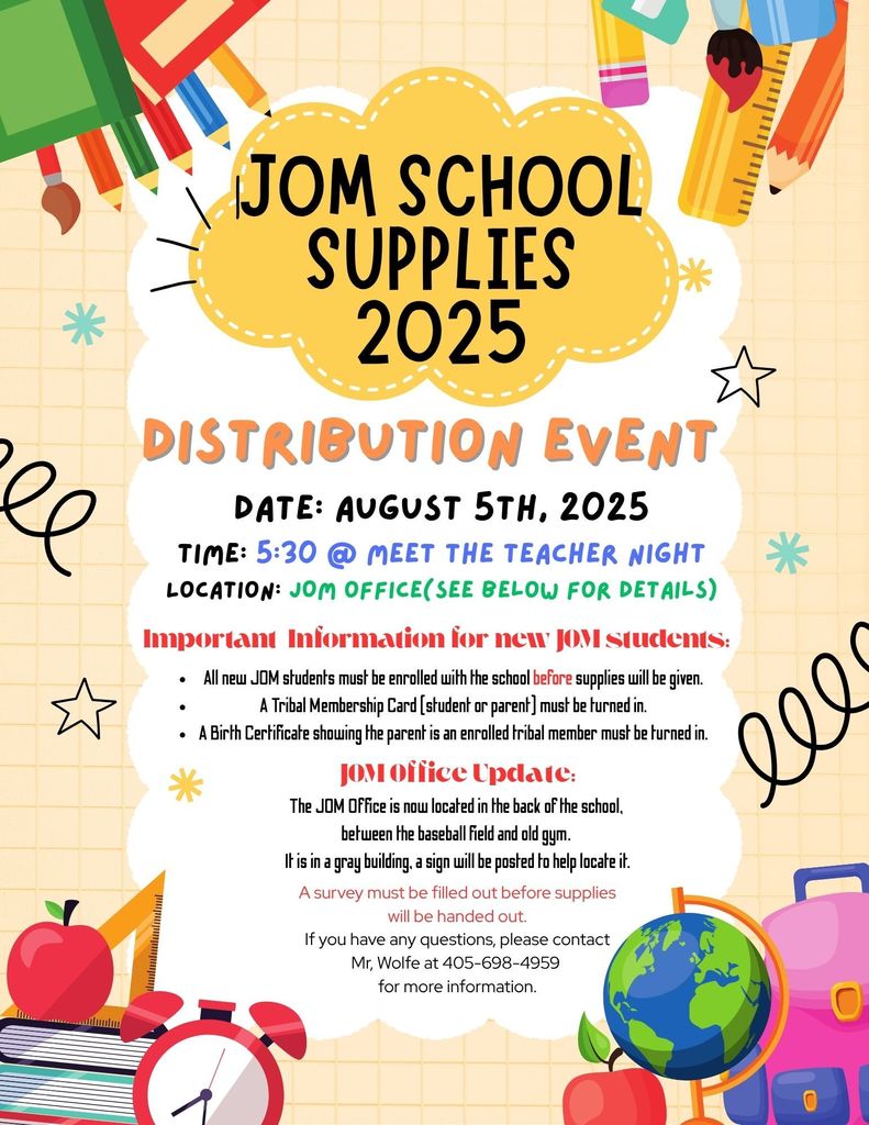 JOM supplies