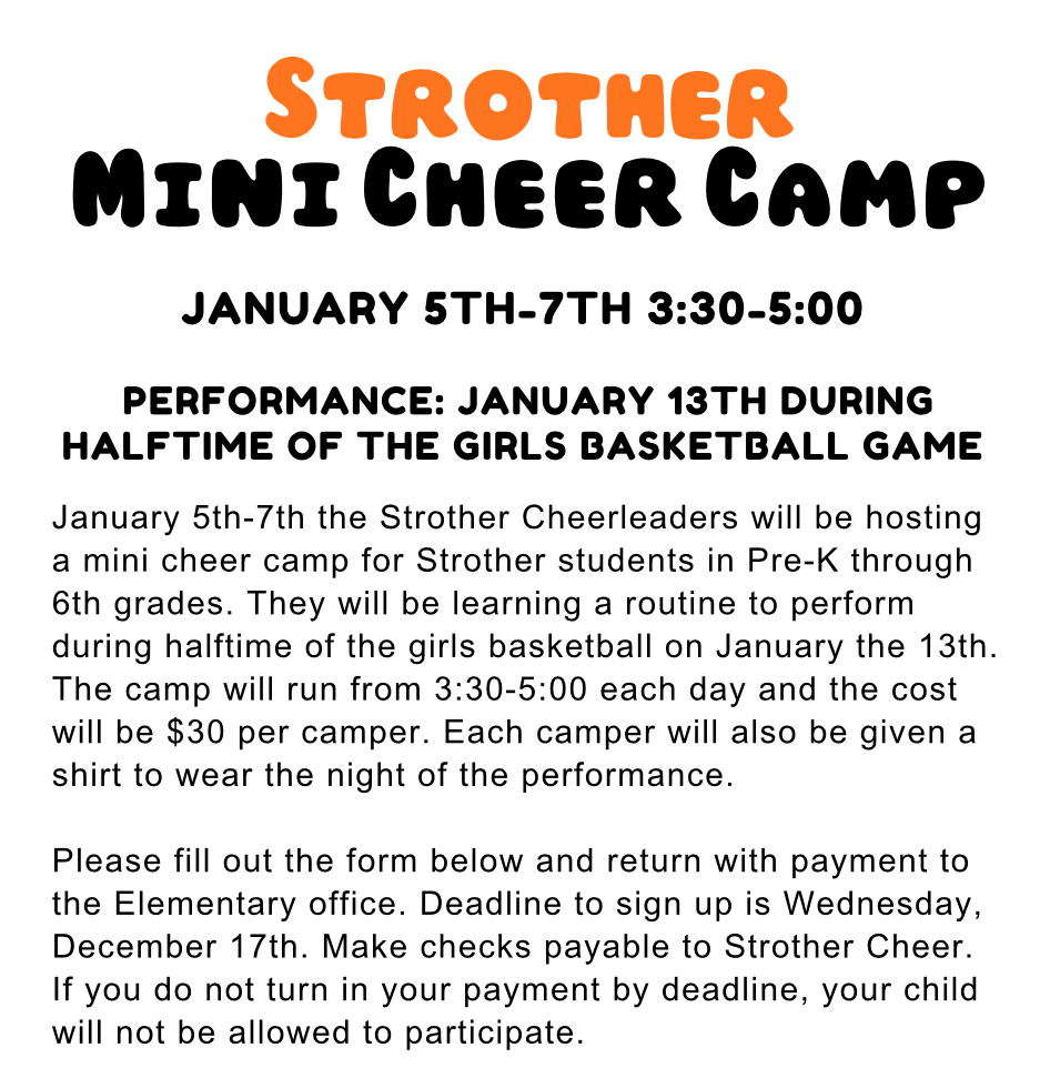 mini cheer camp
