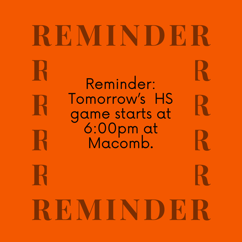 Macomb game starts at 6