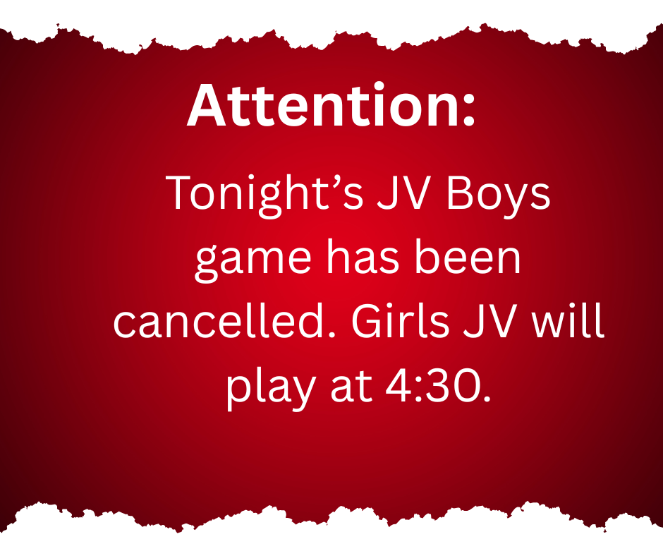 JV Game update. No boys game.