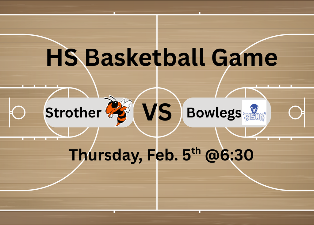 Basketball vs Bowlegs Feb 5 at 6:30