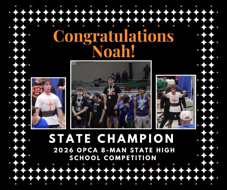Congratulations Noah State Champion