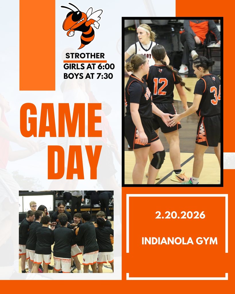 Game Day at Indianola Girls at 6 Boys at 7:30