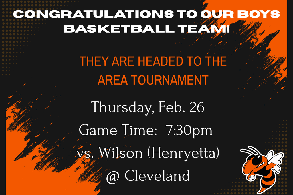 Boys Advance to the Area Tournament Feb 26 at 7:30pm
