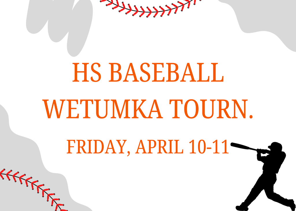 HS Baseball Wetumka Tourn april 10-11