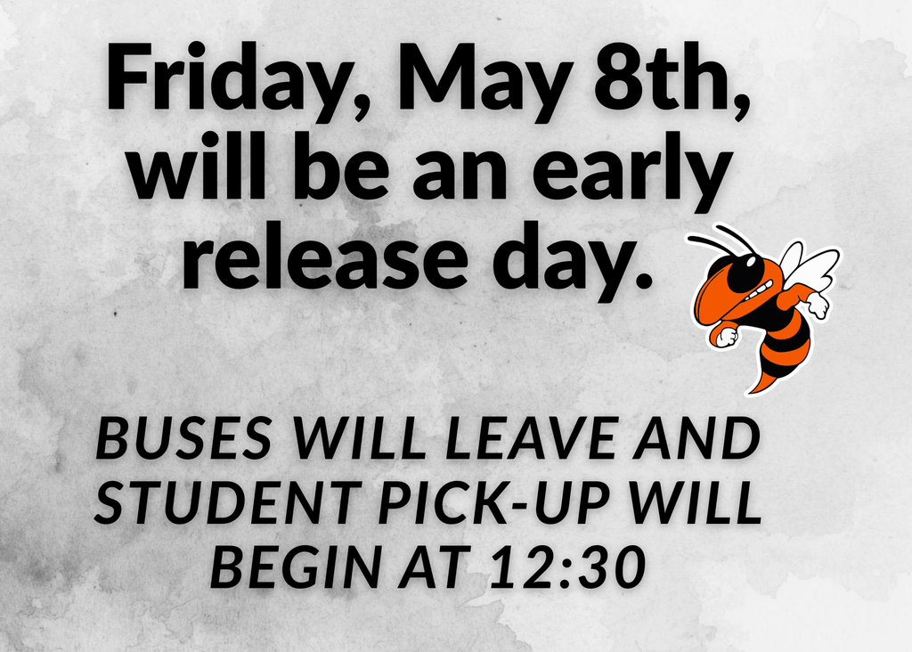 Early release May 8 at 12:30
