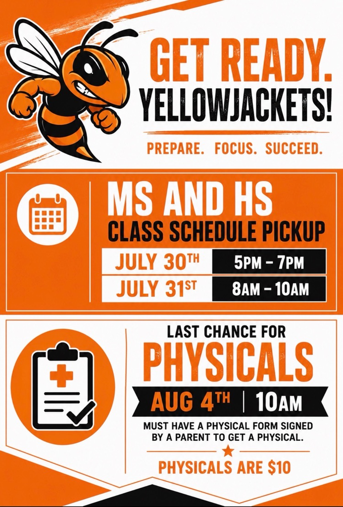 Schedule pickup and physical dates