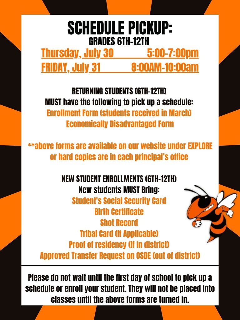 Schedule Pickup Information