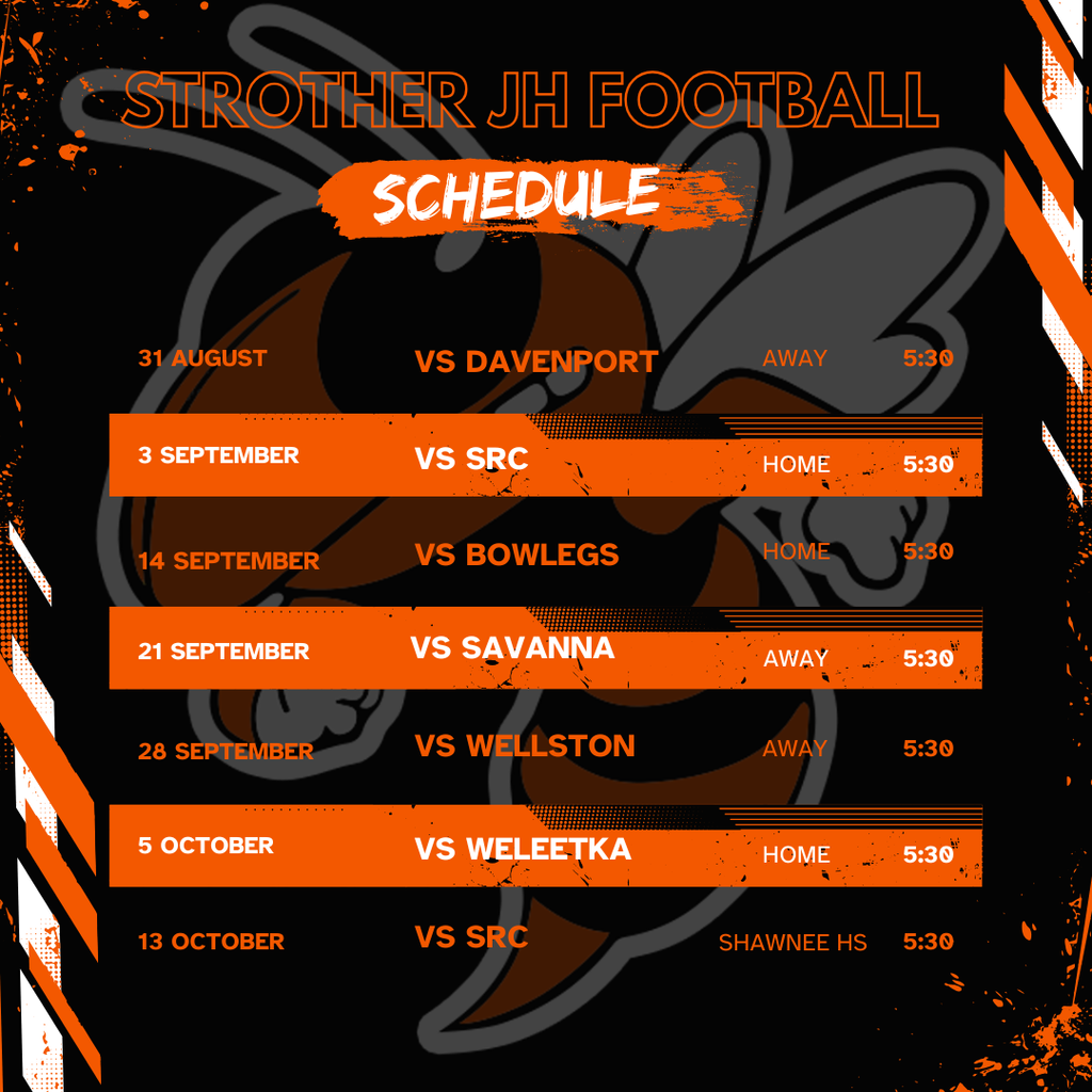 JH Football Schedule