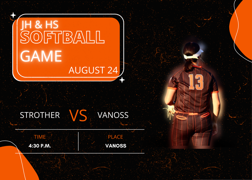 Softball at Vanoss today, Aug. 24