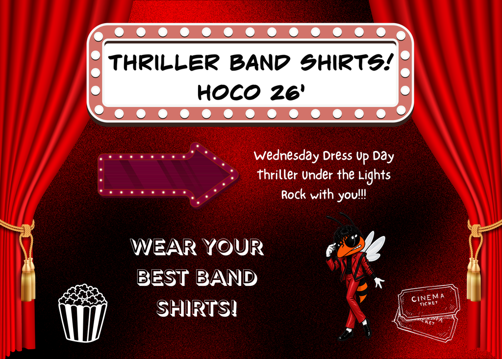 Wednesday's dress up day - Band Shirts