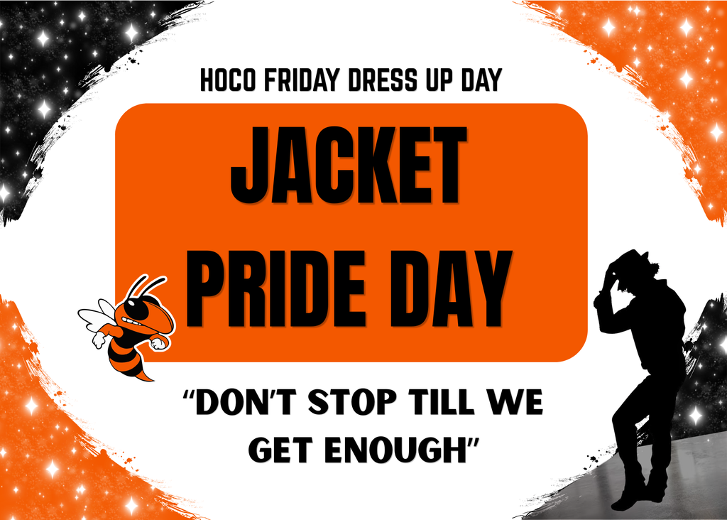 Friday's dress up day - orange and black Jacket Pride