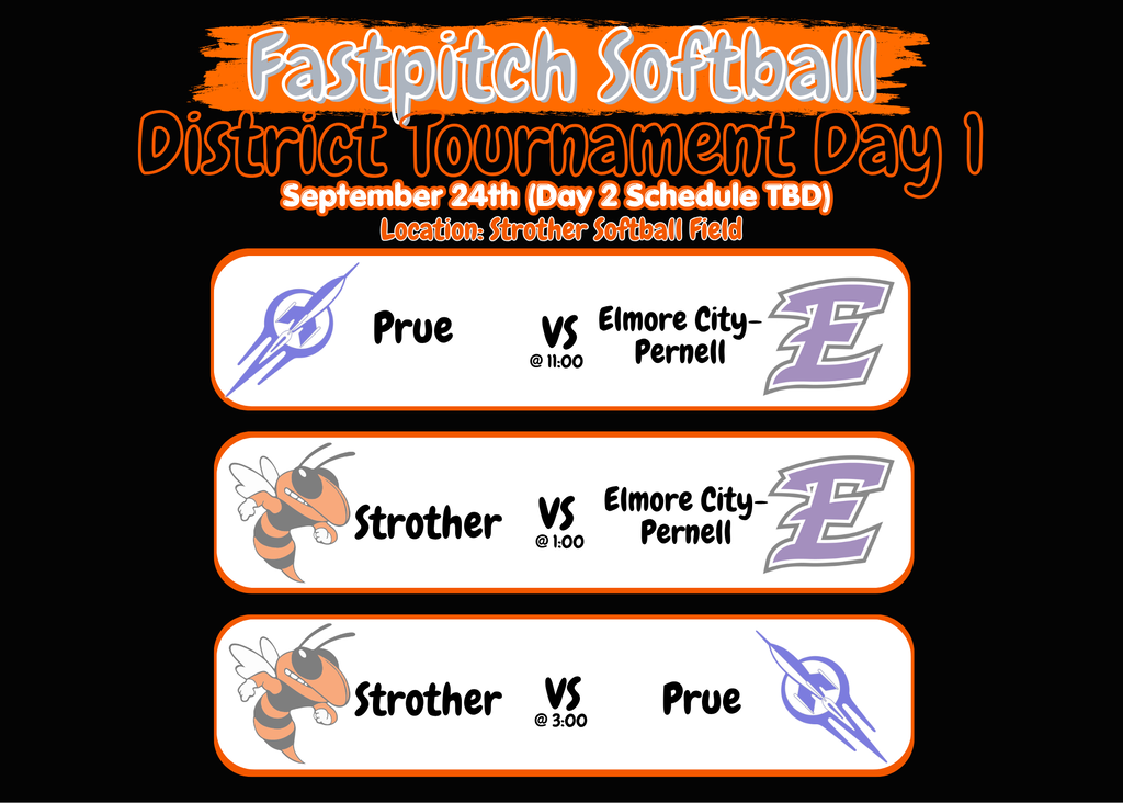 Softball Districts 9/24-9/25