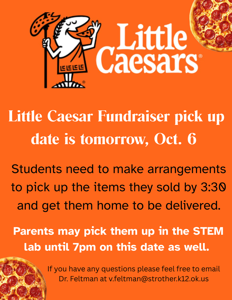 Little Caesar Pizza pickup Oct. 6