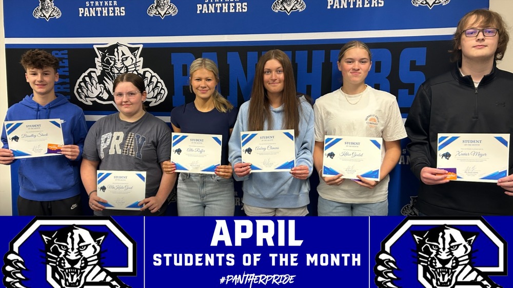 April Students of the Month