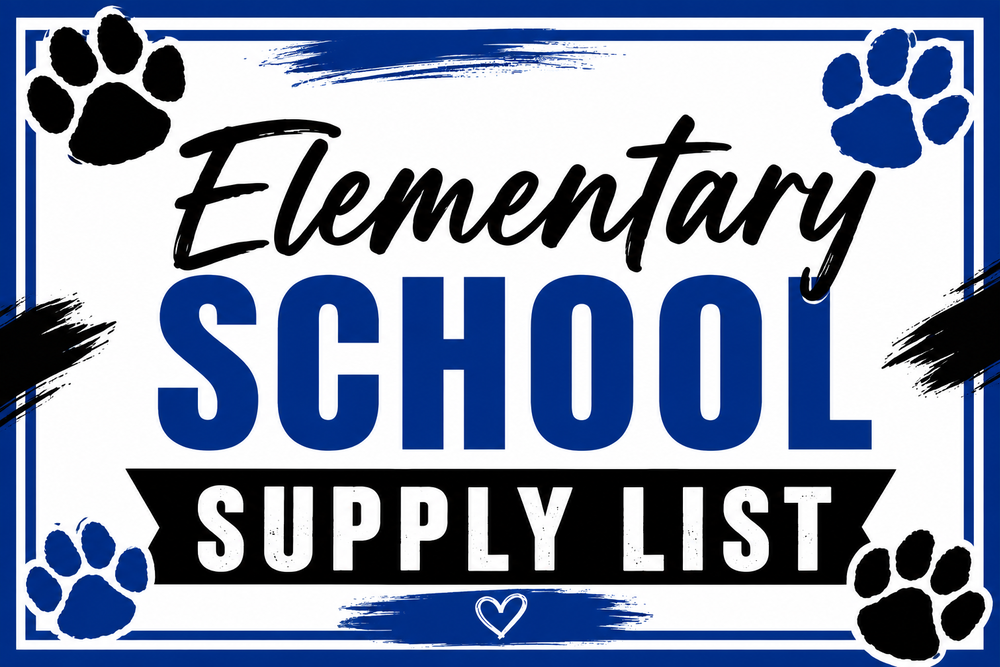 Elementary School Supply List