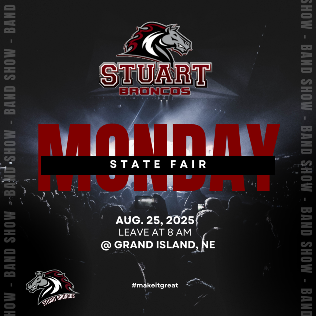 The band heads to the fair on Monday.