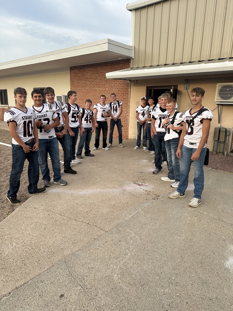 Our Morning Rally Greeters Today! Go Broncos!