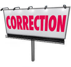 correction