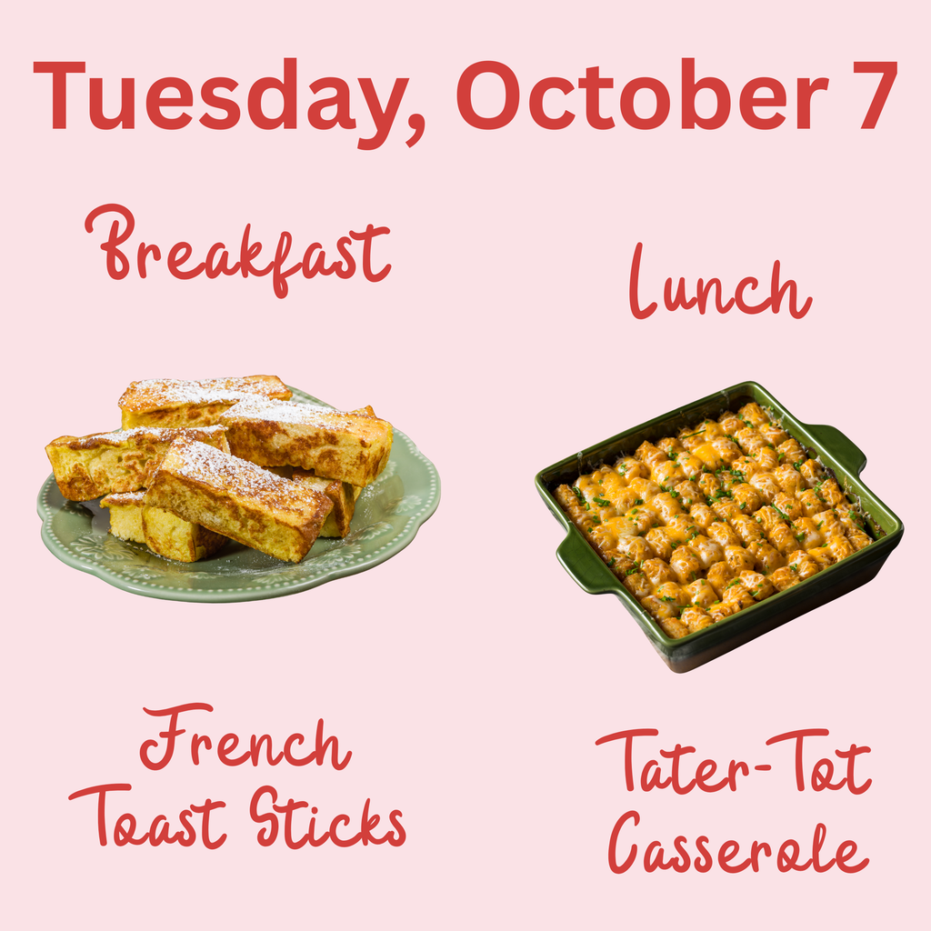 Breakfast and lunch