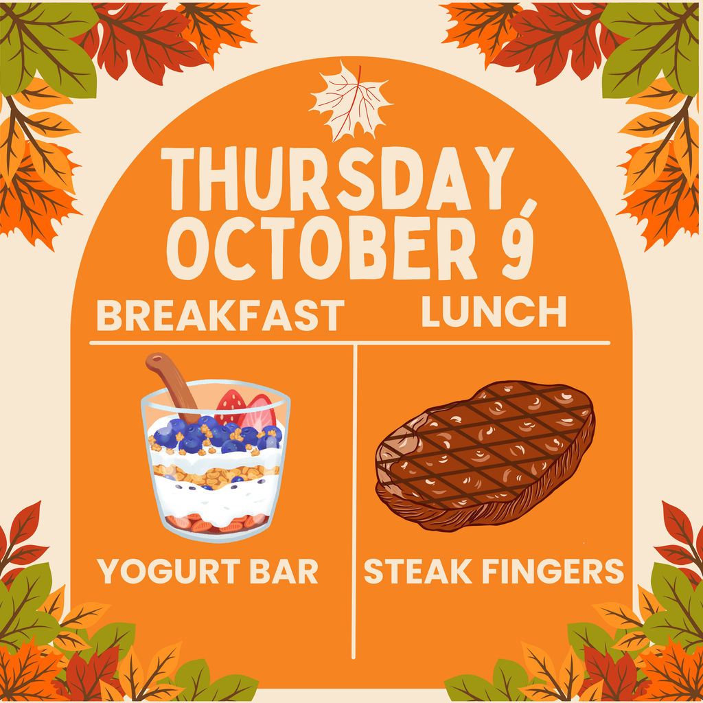 10-9 Breakfast and Lunch