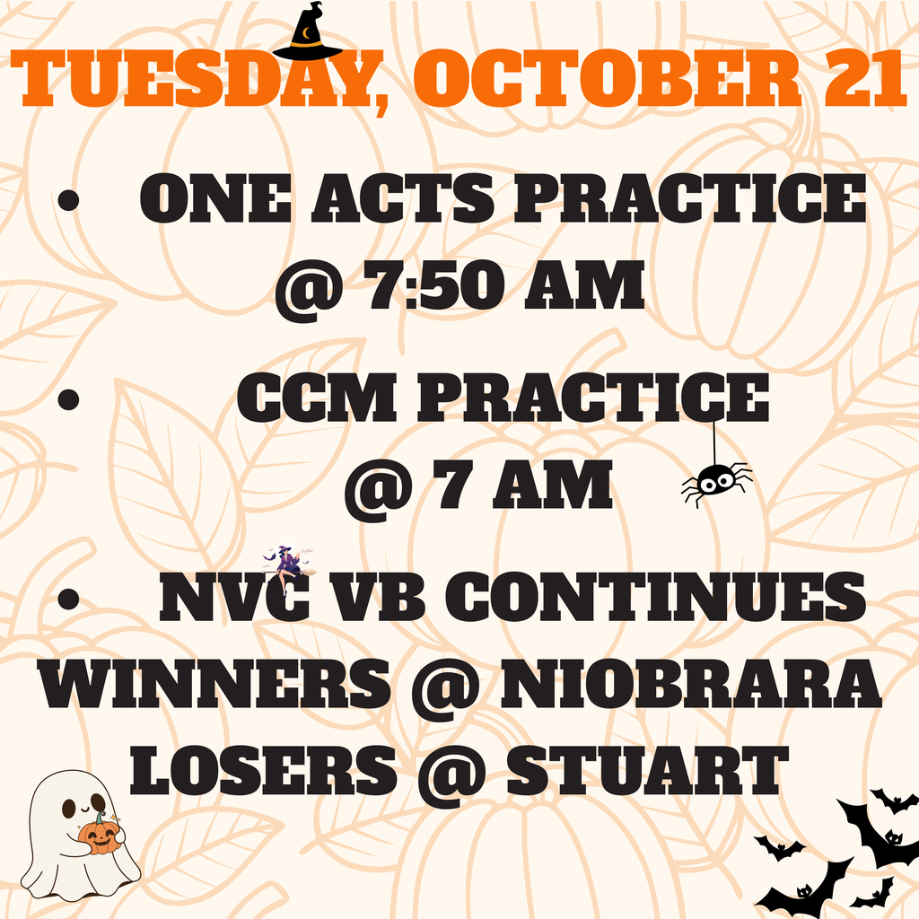 Activities for Tuesday, October 21