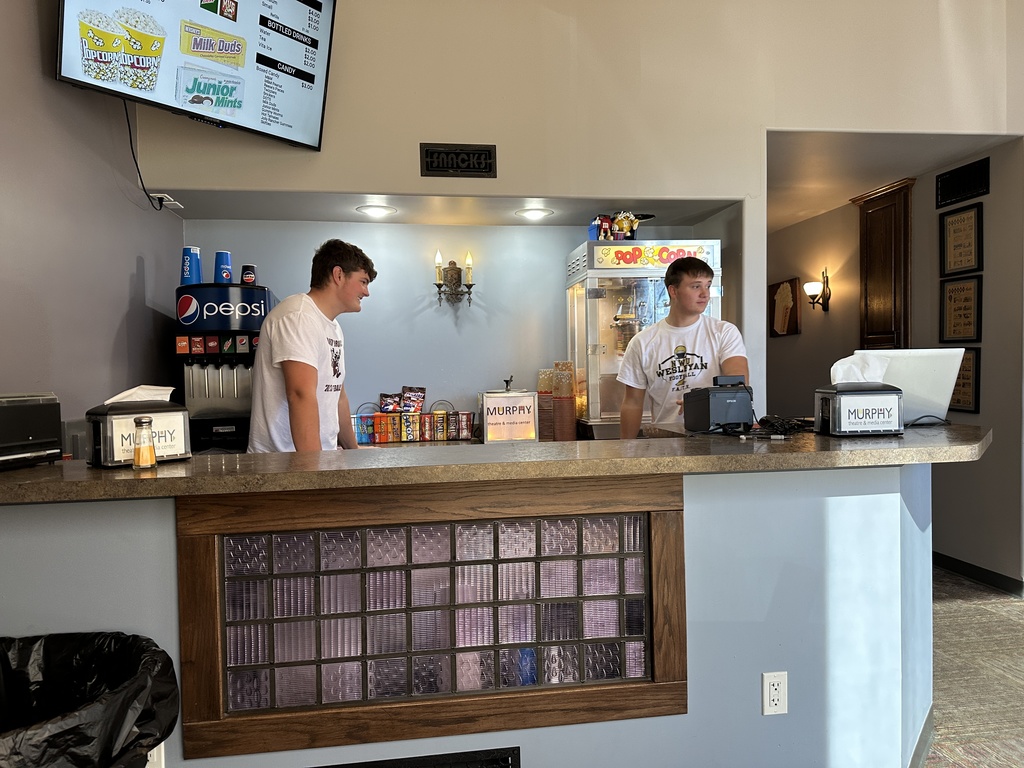 Bryer & Zane prepping the  concession area 