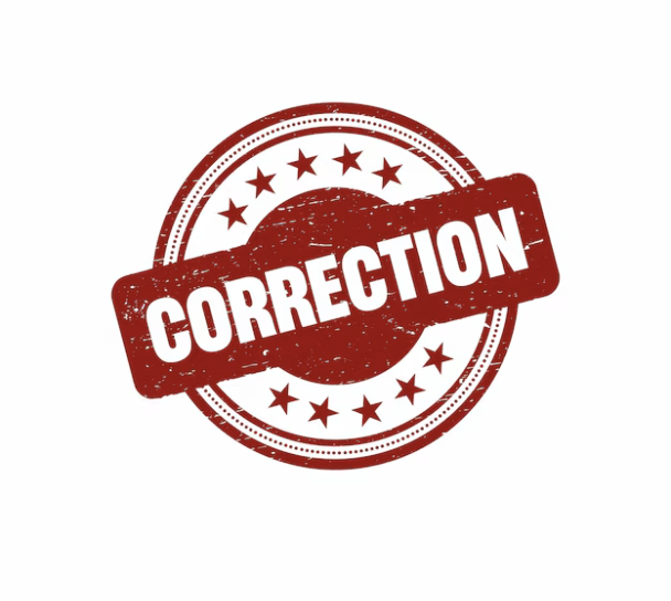 correction